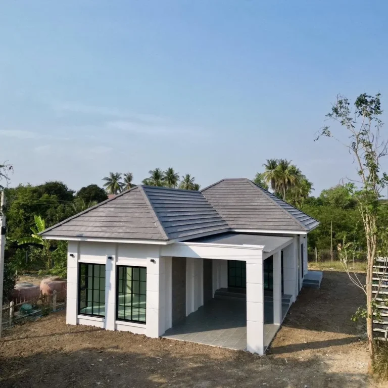 ผลงานสร้างบ้าน AP Modern Home บ้านเดี่ยวชั้นเดียว ต.ดงมูเหล็ก จ.เพชรบูรณ์
