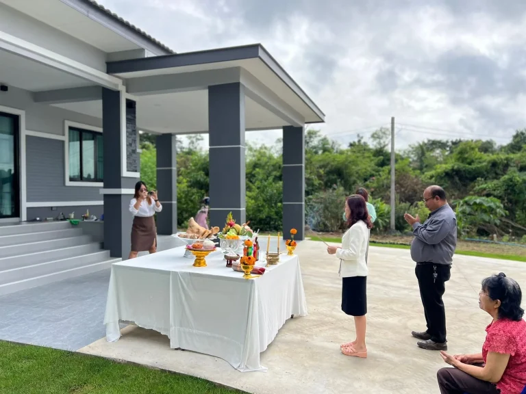 ผลงานสร้างบ้าน AP Modern Home บ้านเดี่ยว หมู่บ้านโฮมแลนด์ จ.เพชรบูรณ์