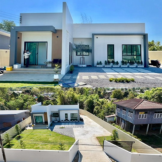 ผลงานสร้างบ้าน AP Modern Home บ้านเดี่ยว ต.วัดป่า อ.หล่มสัก จ.เพชรบูรณ์